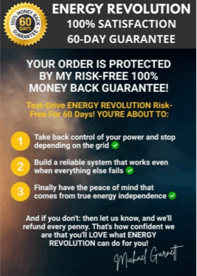 Energy Revolution System money back guarantee